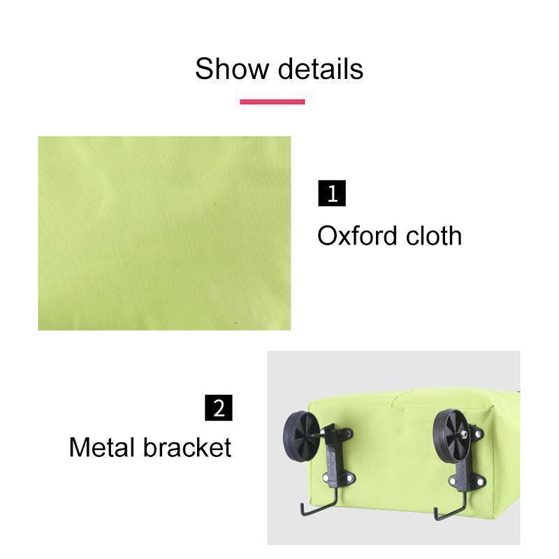 Avtoit | 2 In 1 Folding Shopping Cart Tote Bag