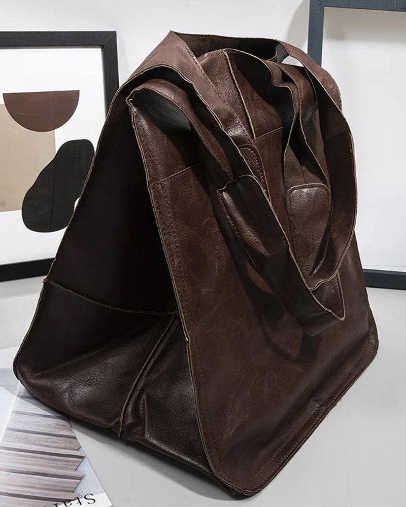 Avtoit | Chic & Sustainable Leather Bag with Large Capacity - Elegant, Versatile Women's Handbag