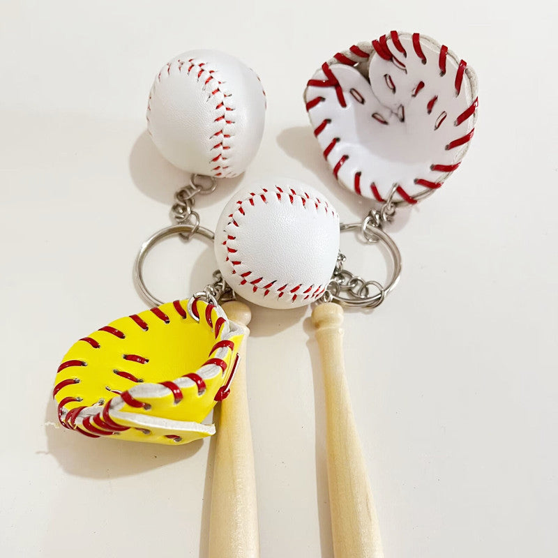 Avtoit | Mini Baseball Glove Set Charm Keychain