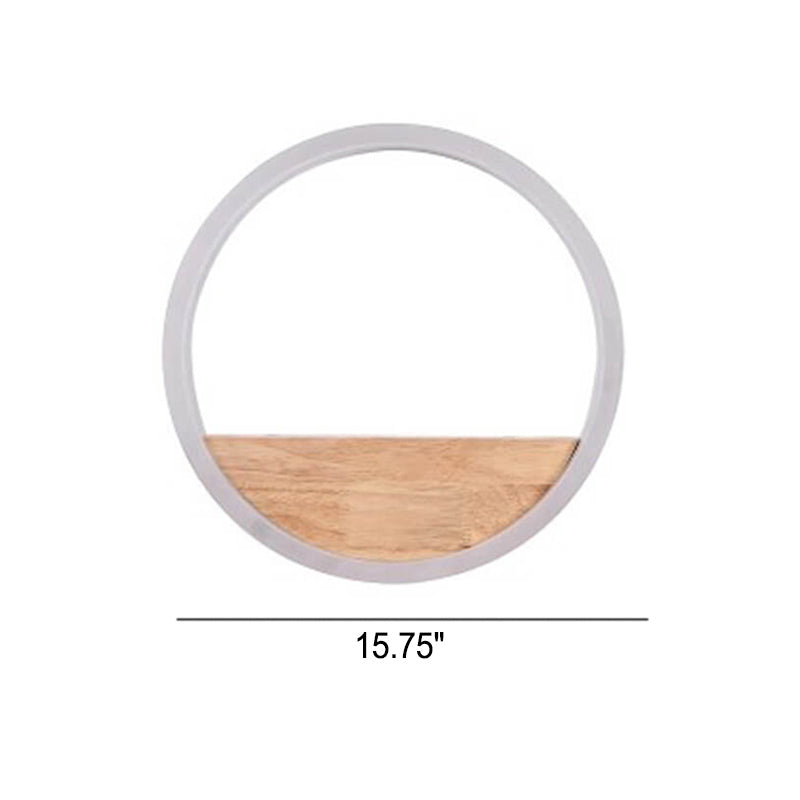 Avtoit | Lumoshelf LED Wall Light | Solid Wood with Shelf | Round Wall Lamp | Warm & White Light