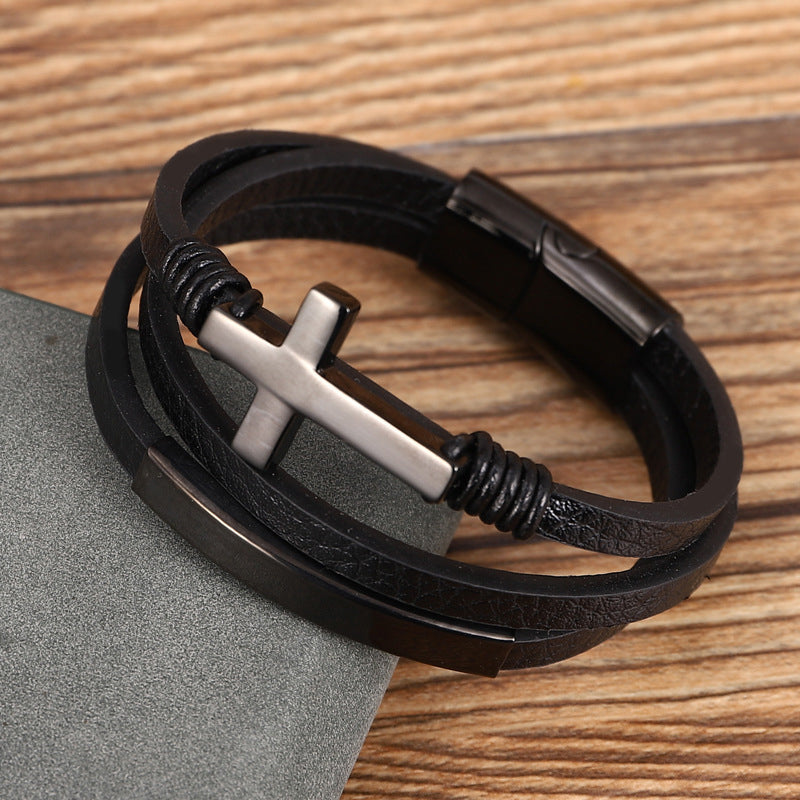 Avtoit | Multi-layered cross bracelet