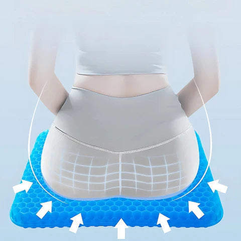 Avtoit | Cooling Gel Seat Cushion | Breathable, Flexible & Pain Relief for Office Chairs, Cars, and Home Use