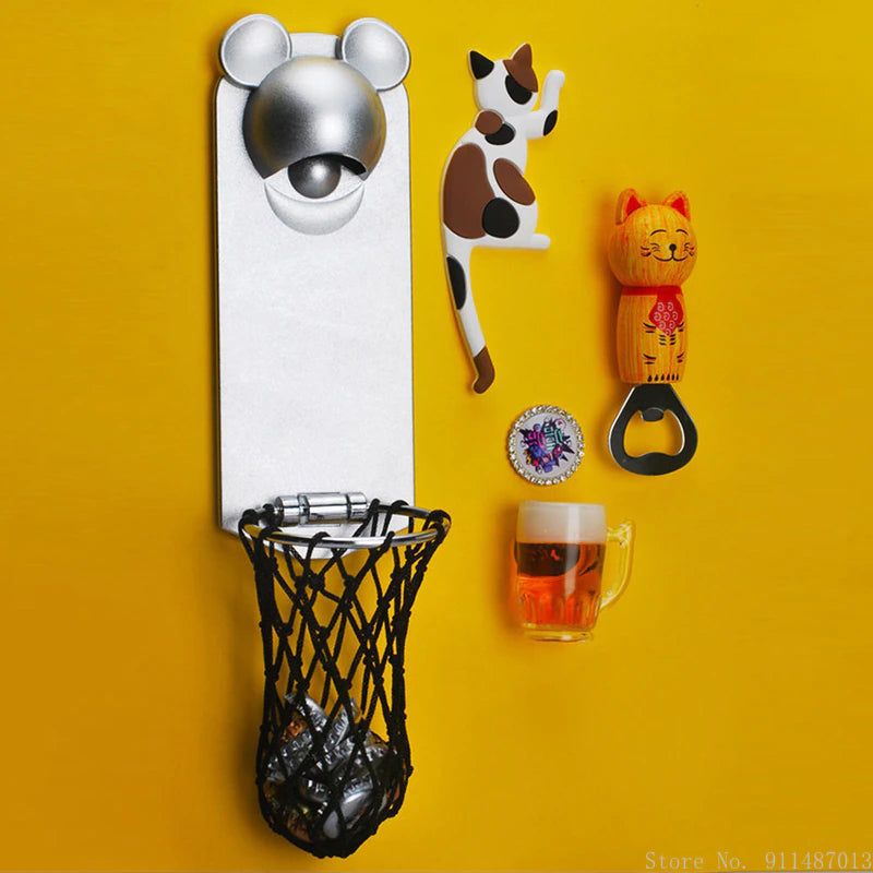 Avtoit | Fridge Magnetic Basketball Bottle Opener