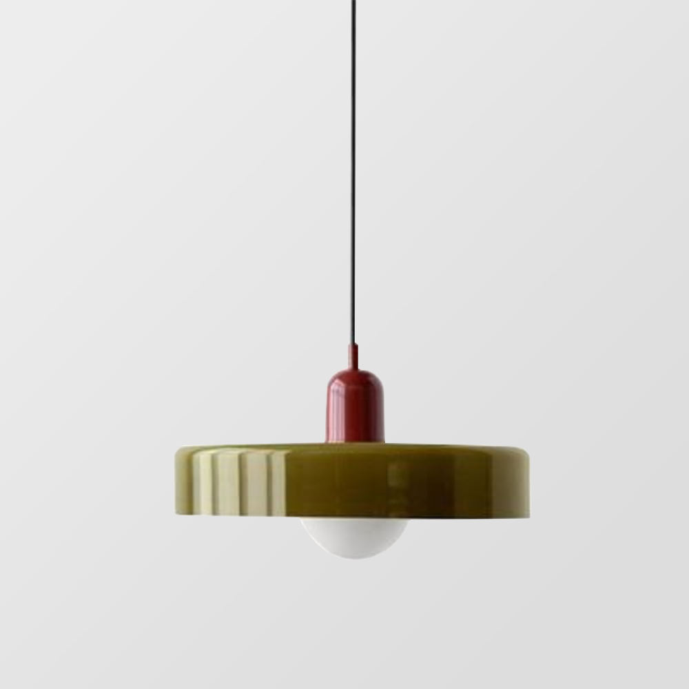 Avtoit | Coloured Glass Pendant Light – Elegant Bauhaus-Style Hanging Lamp for Living Room & Dining Area
