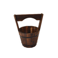 Avtoit | Wooden Bucket Planter in Barrel Design for Garden and Terrace – Decorative Flower Pots made of Wood