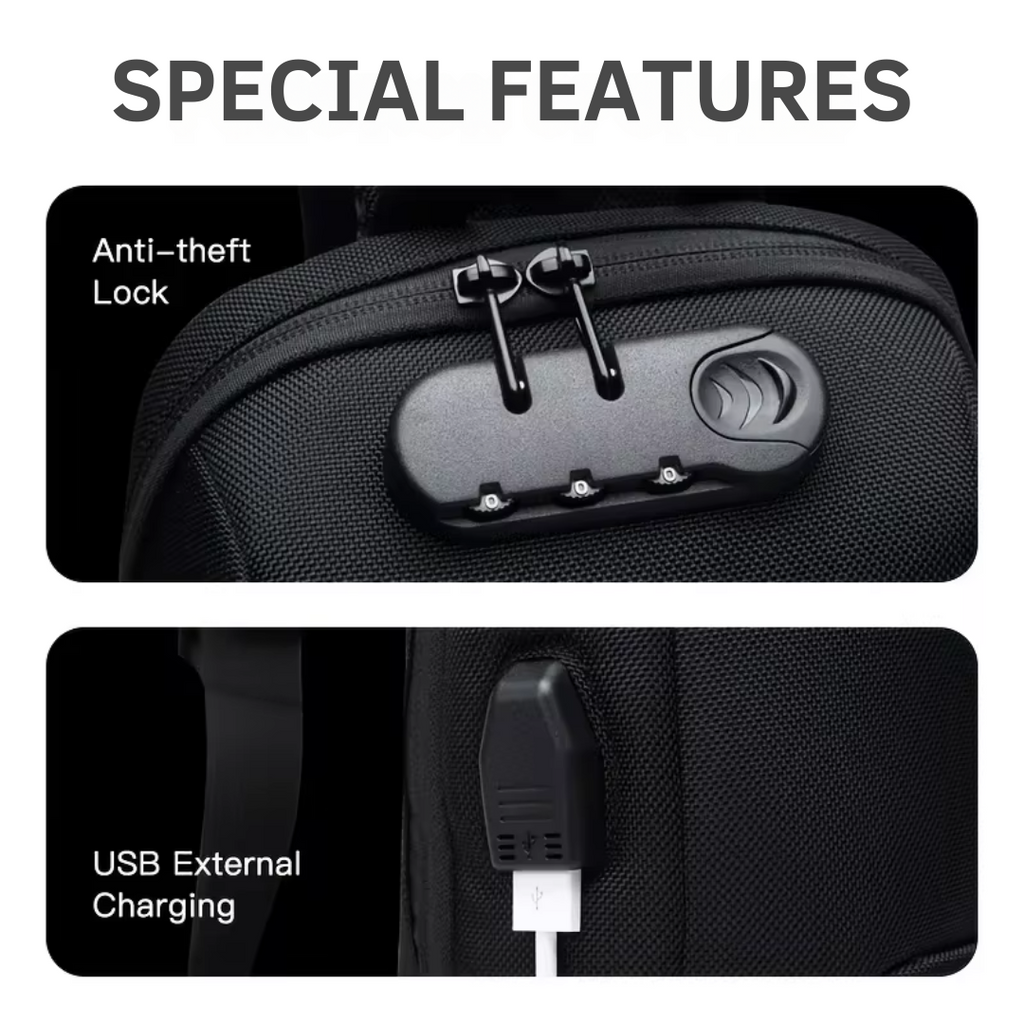 Avtoit | Anti-Theft Crossbody Bag with USB Charging – Secure, Stylish, and Functional