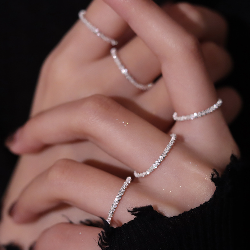 Avtoit | Simple thin glitter ring