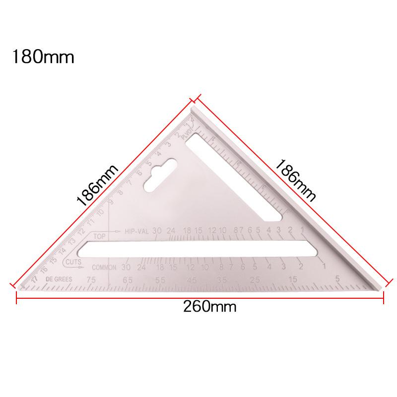 Avtoit | Aluminum alloy triangle and square ruler