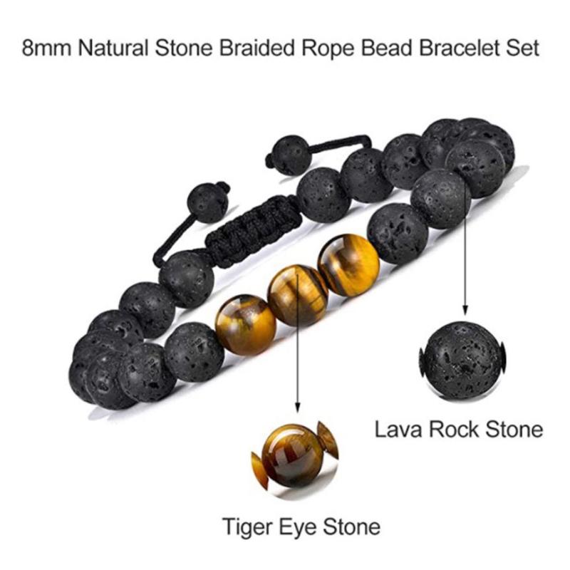 Avtoit | Tiger Eye Lava Rock Stone Bracelet