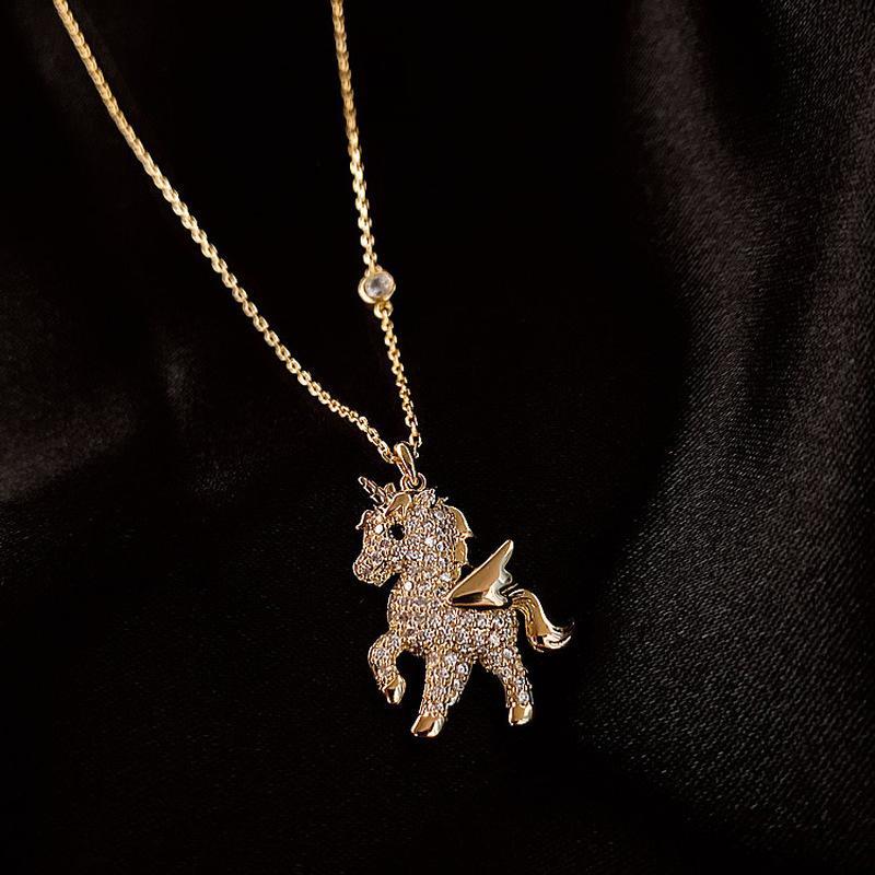 Avtoit | Beautiful Angel Horse Pendant Necklace