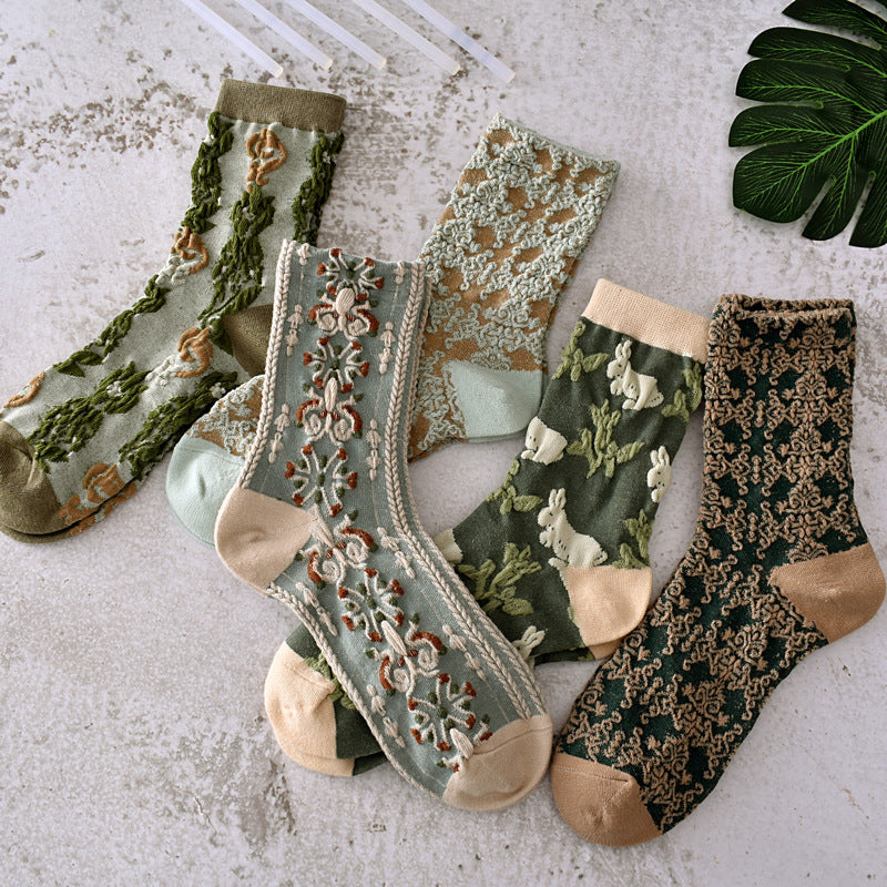 Avtoit | Women's Floral Cotton Socks