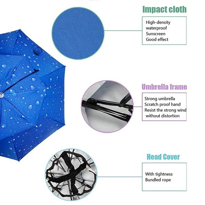Avtoit | Outdoor Double-Layer Rain Umbrella Hat