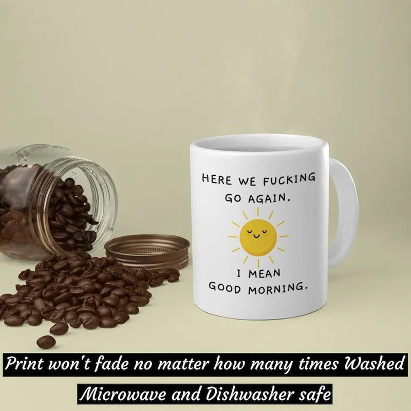 Ceramic Coffee Mug, Dishwasher and Microwave Safe, Gift for Coworkers