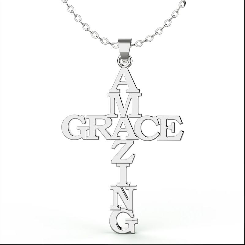 Avtoit | Amazing Grace Cross Necklace