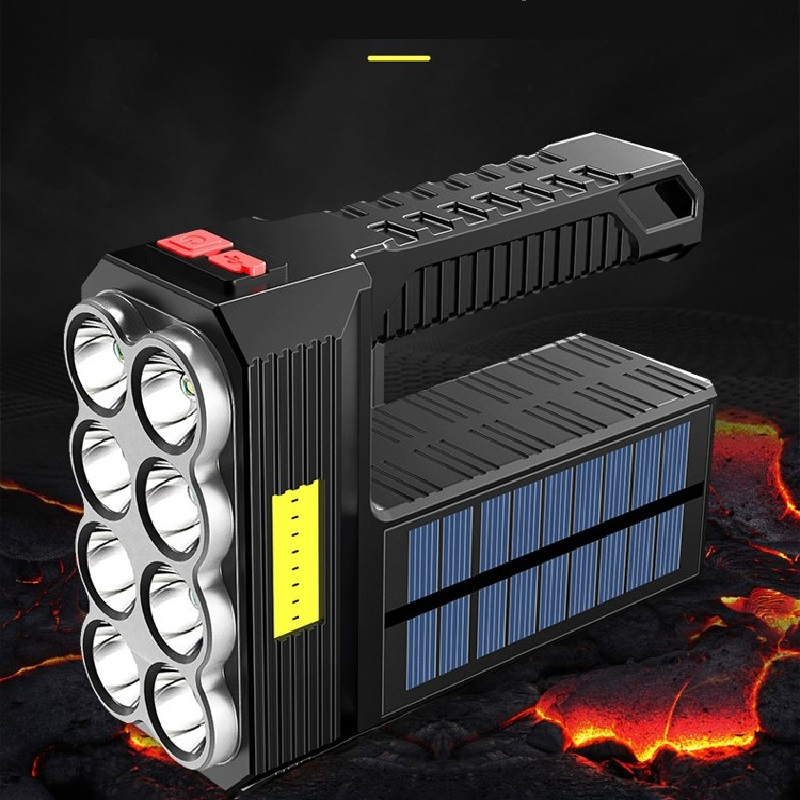 Avtoit | Solar LED Flashlight – Waterproof, powerful handheld spotlight with lithium battery