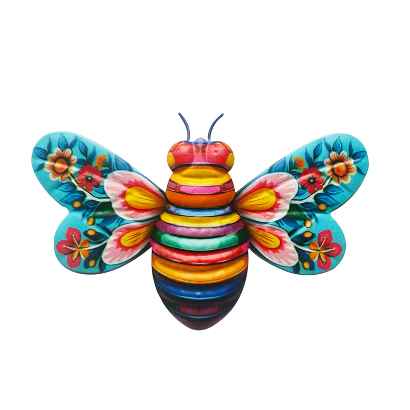 Avtoit | Iron Bee Art Sculpture Hanging Wall Decorations for Garden