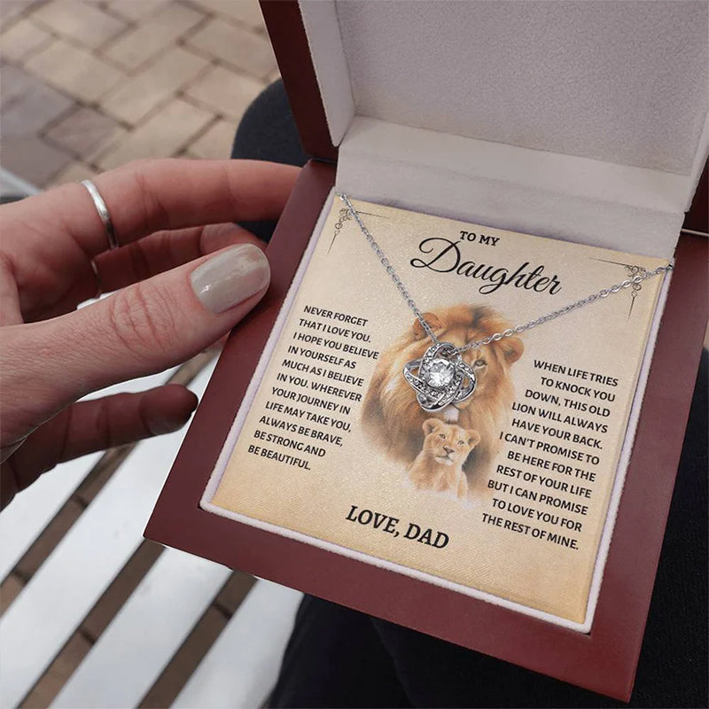Avtoit | To my daughter dear knot necklace