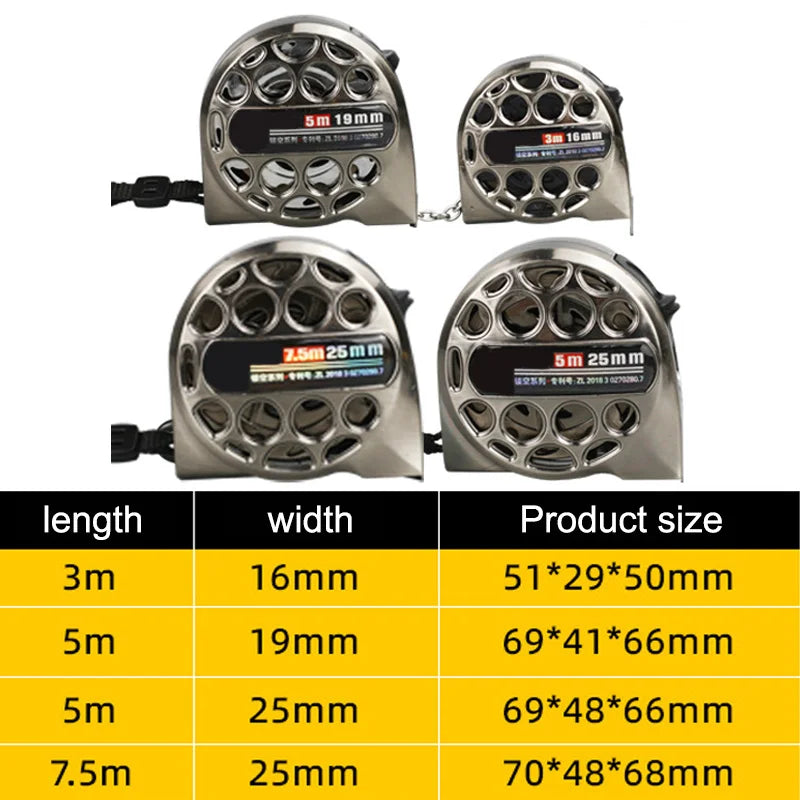 Avtoit | Stainless Steel Corrosion Protection Telescopic Measuring Tape