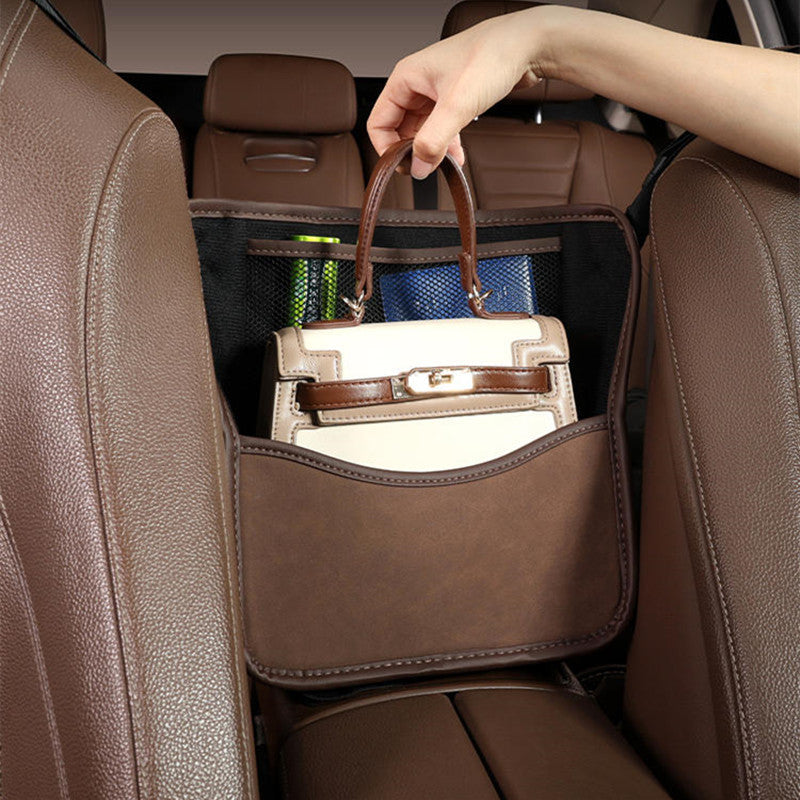 Avtoit | Car Seat Gap Faux Fur Storage Hanging Bag Mesh Organizer