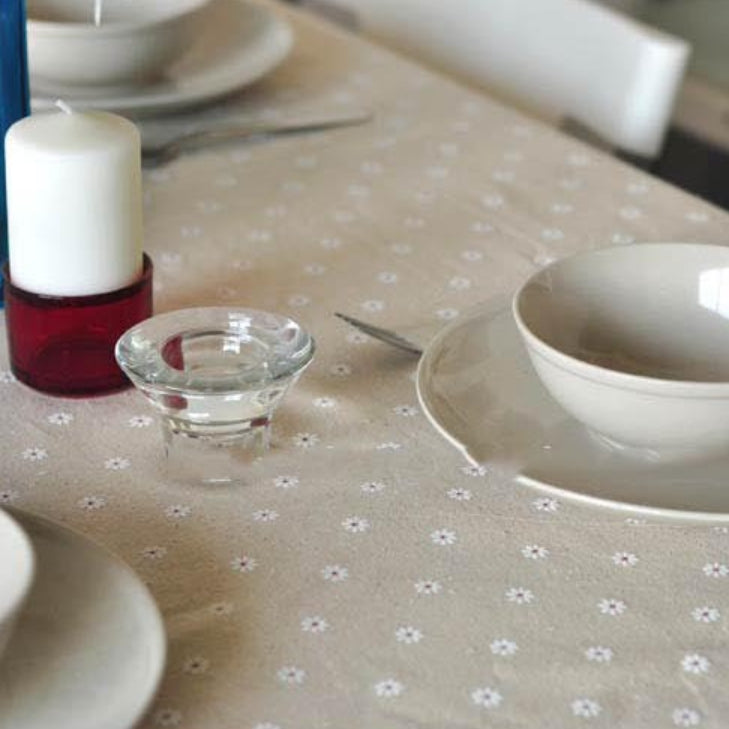 Avtoit | Daisy Print Cotton Linen Tablecloth