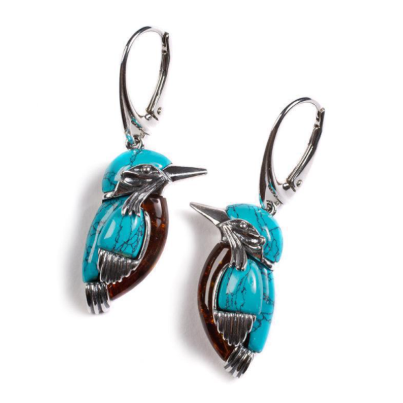 Avtoit | Vintage Turquoise Bird Earrings