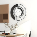 Avtoit | Arch | Large Black Wall Clock Modern 46x46 cm