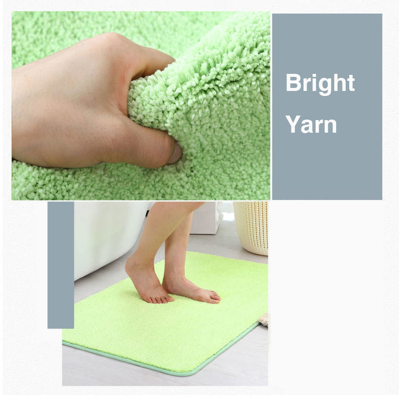 Avtoit | Feblilac Solid Color Tufted Bath Mat, Multiple Sizes Bath Mat, Pure Non-Slip Bath Mat