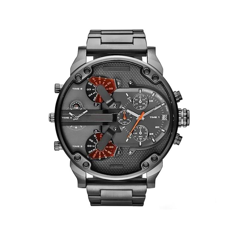 Stainless Steel Chronograph Quartz Watch with 10 m Water Resistance