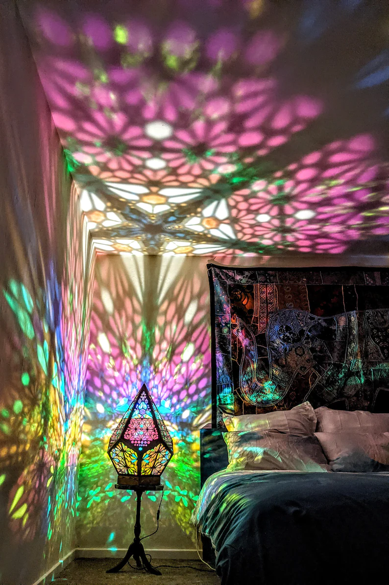 Avtoit | Glass-in-Block Style LED Table Lamp - LumiAura