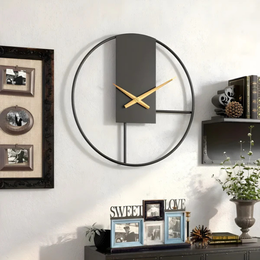 Avtoit | Aurum | Minimalist Silent Wall Clock – Stylish Large Decorative Timepiece