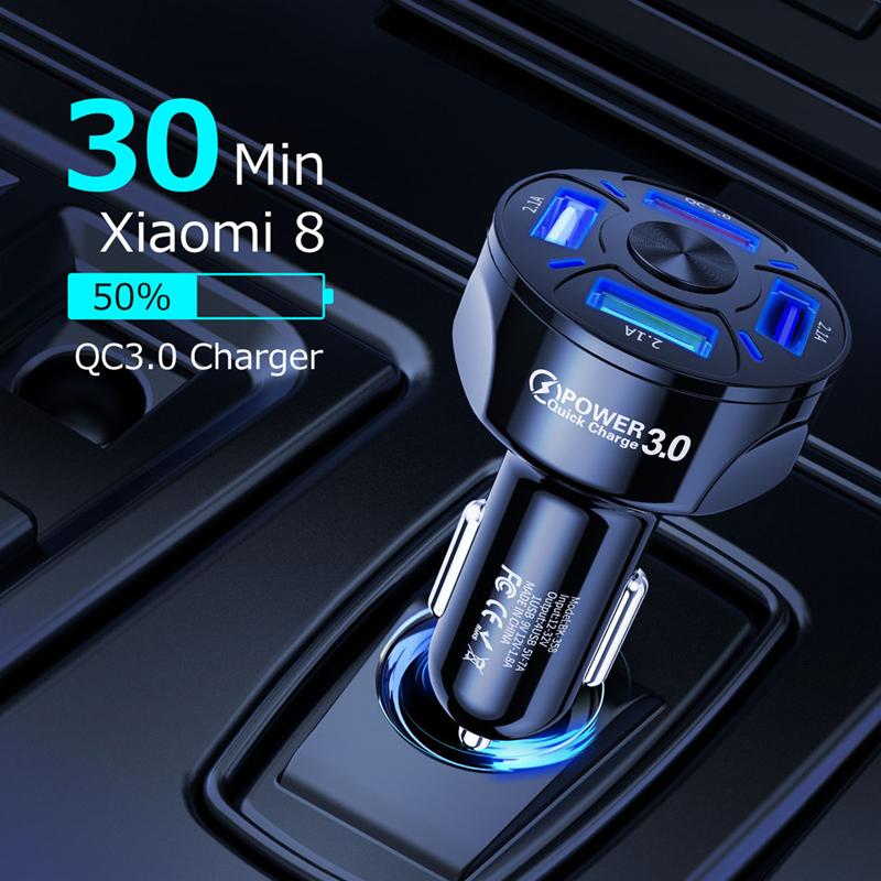 Avtoit | 4 Ports USB Car Charger Fast Charging