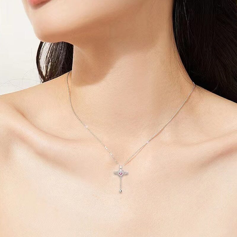 Avtoit | Pink Angel Wings Necklace