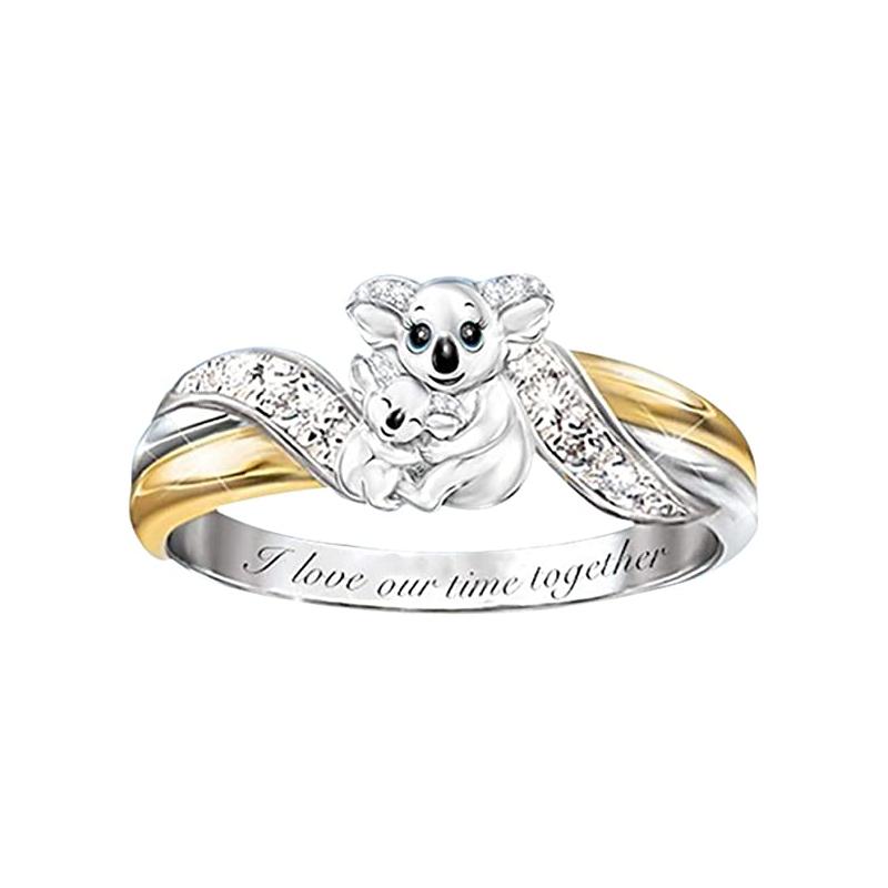 Avtoit | Creative Parent-Child Bear Ring