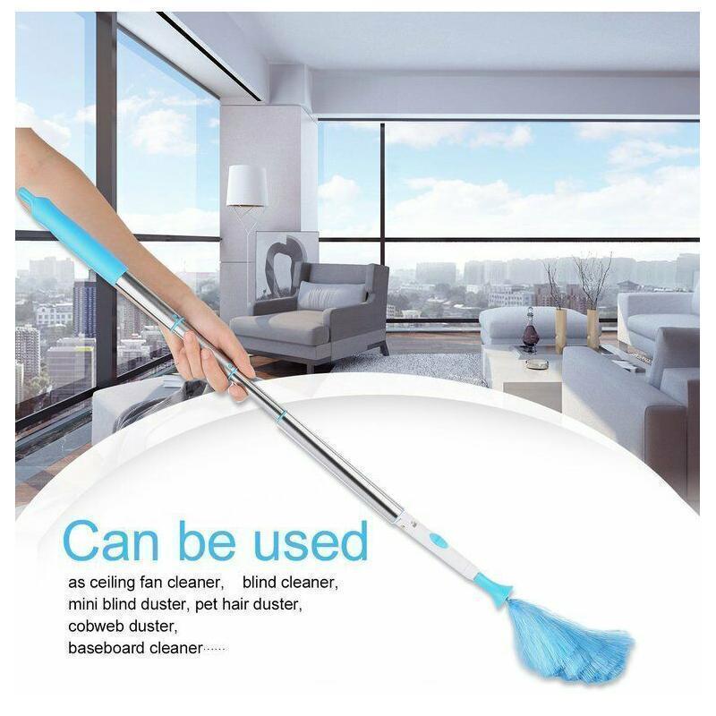 Avtoit | 360° rotating electric spin duster motorized dust cloth with 2 brushes