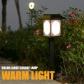 Avtoit | Solar LED Garden Lamp – Large Square Lamp with Warm Light and Dual Use
