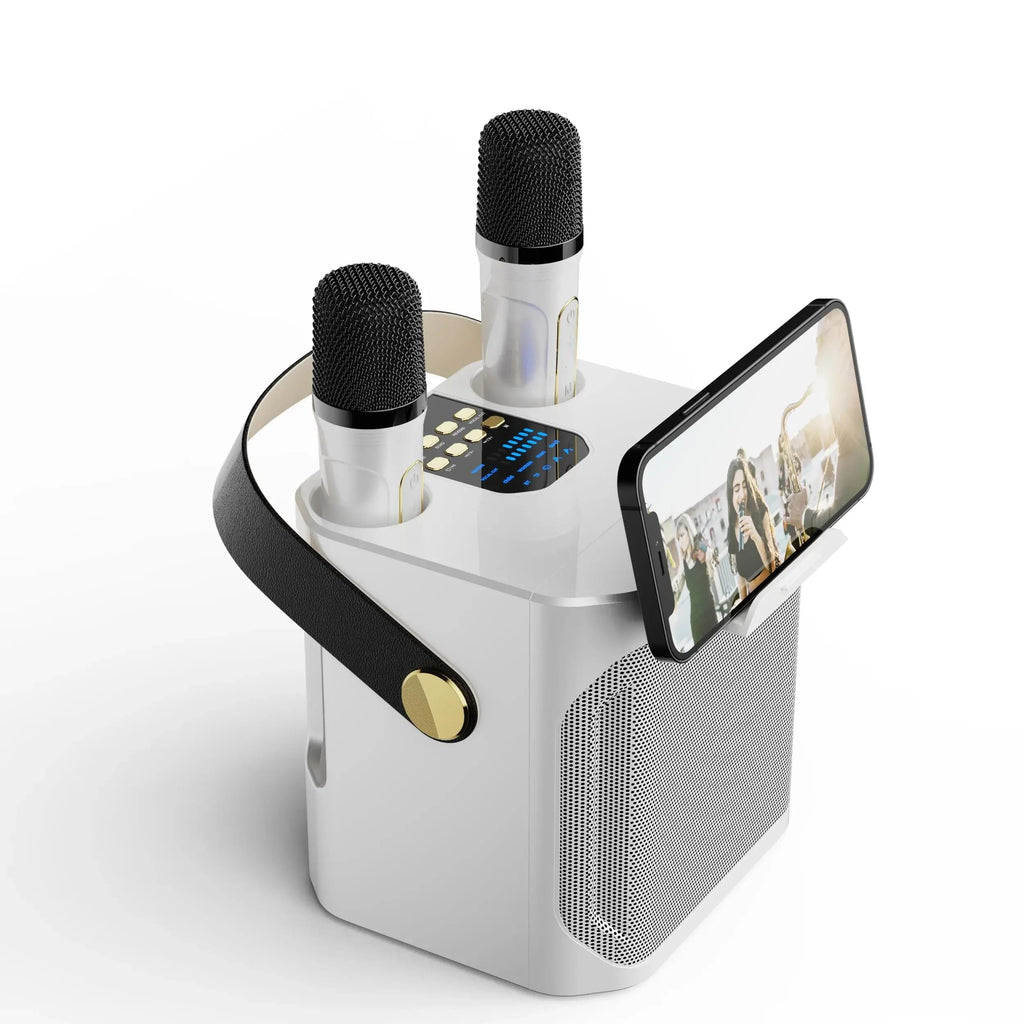 Avtoit | Karaoke Bluetooth Speaker | 360° Surround Sound, Dual Microphones & Portable for Parties and Outdoor Gatherings