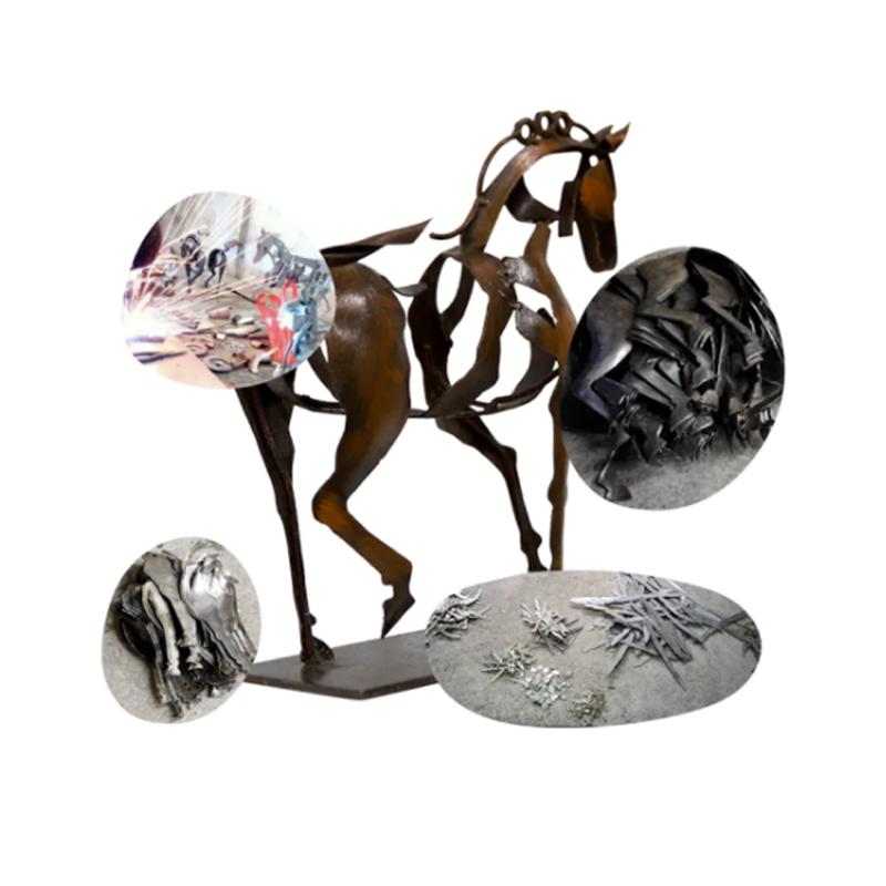 Avtoit | Handcrafted Metal Horse Sculpture "Adonis"