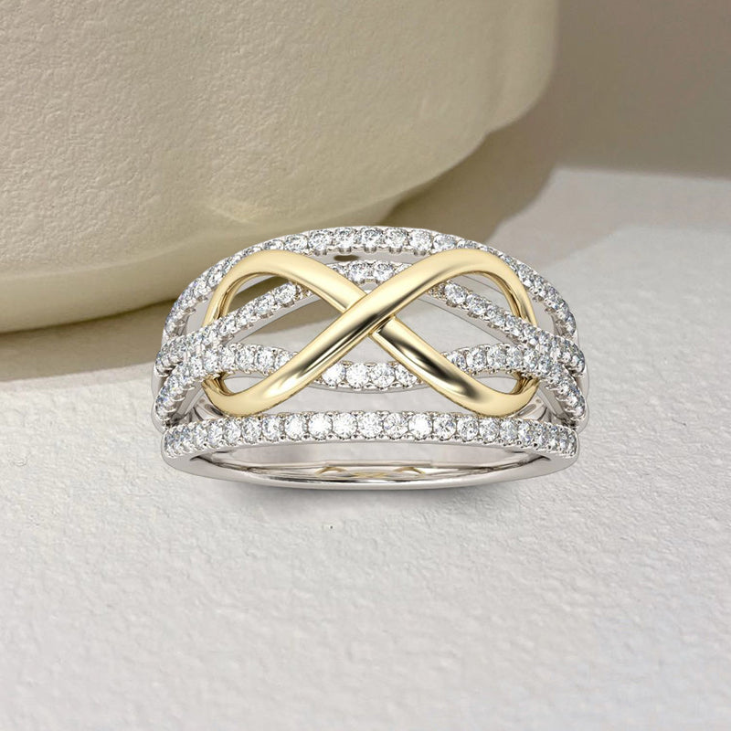 Avtoit | Mother & Daughter Forever Connected Together Ring