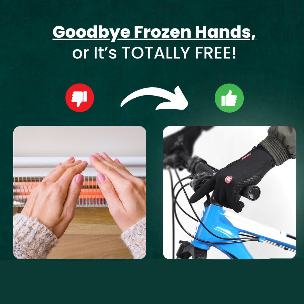 Avtoit | Warm Waterproof Gloves: Thermal Gloves with Touch Screen | Biking, Golf, Raynaud's, and Winter Sports