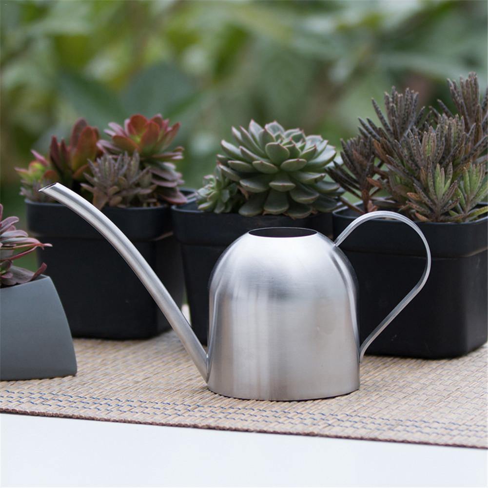 Avtoit | AquaGrace Stainless Steel Watering Can with Flexible Neck | Modern Design | Perfect Watering | Rustproof