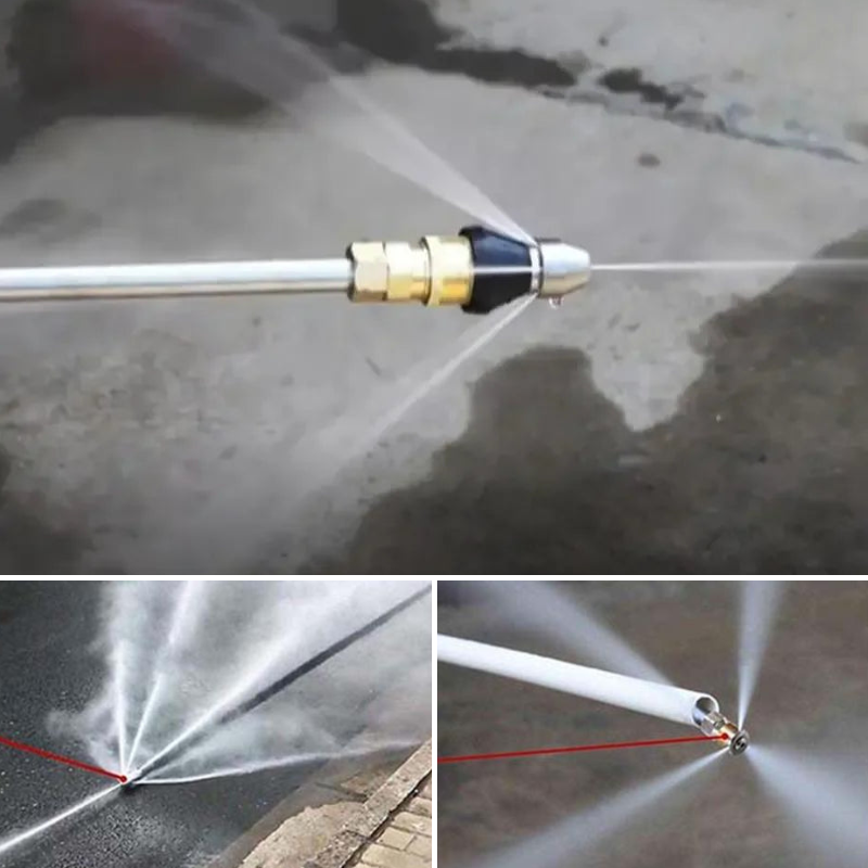Avtoit | High-Pressure Drain Jetting Nozzle – Stainless Steel Sewer Cleaning Sprayer for Fast Pipe Unblocking