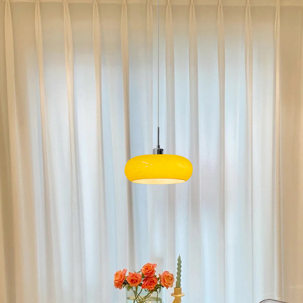 Avtoit | Hailie | Pendant Light Orange/White 28 cm Glass