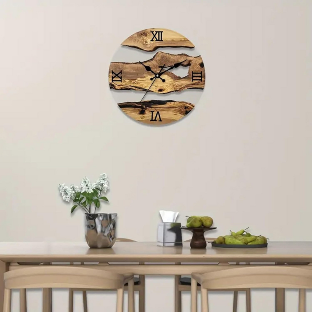 Avtoit | Grane | Modern Black Wall Clock 30 cm made of Acrylic