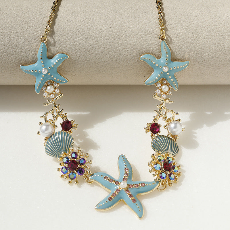 Avtoit | Shell Starfish Pearl Necklace