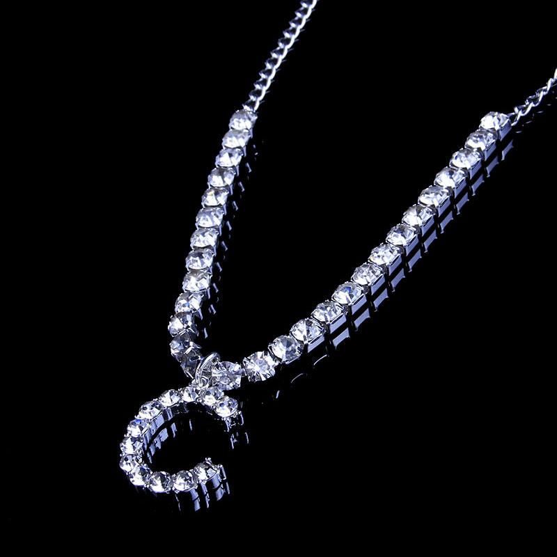 Avtoit | Rhinestone Letter Anklet