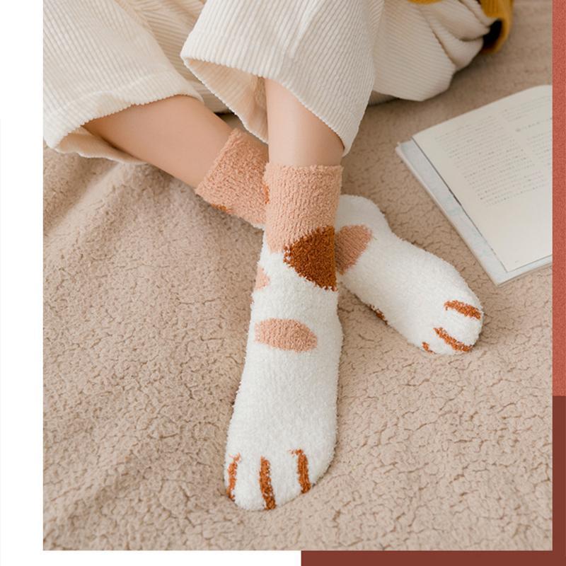 Avtoit | Thick Warm Sweet Cat Paw Floor Socks