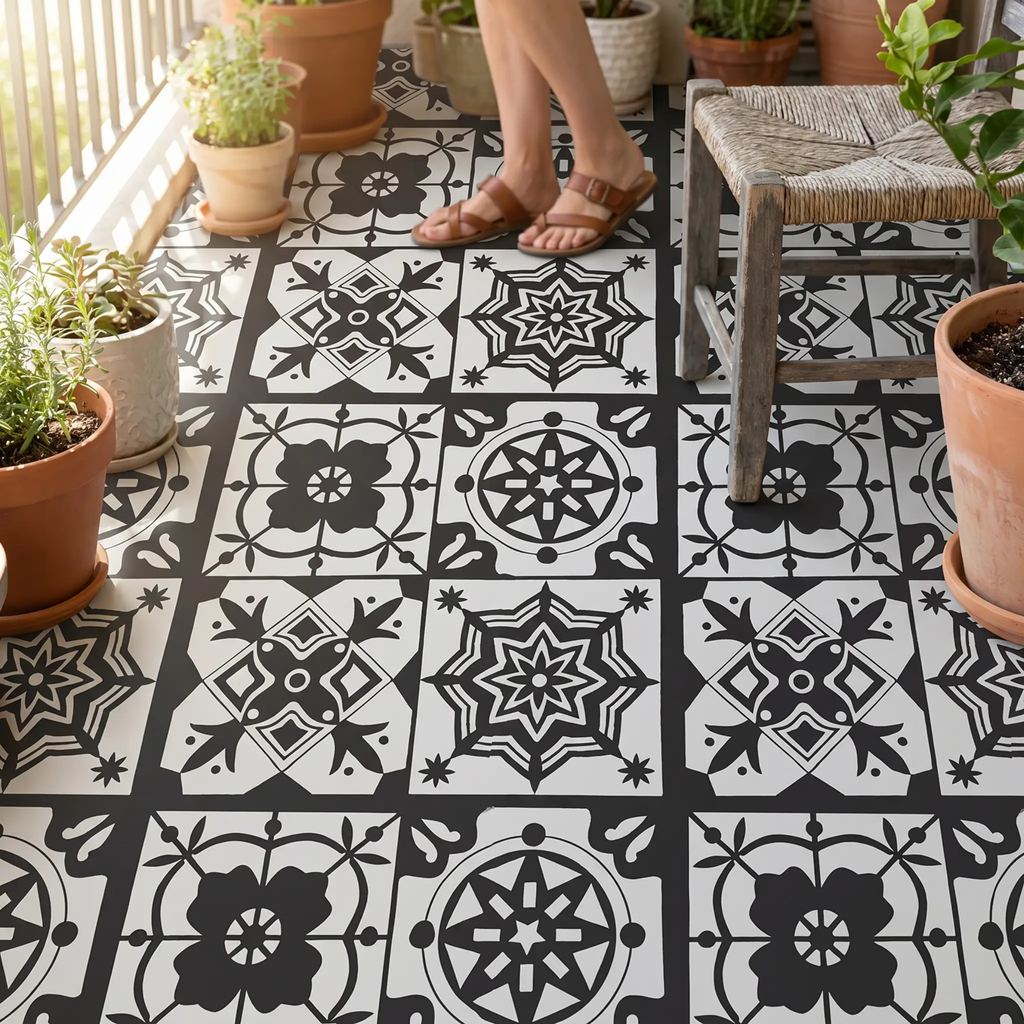 Avtoit | Peel and Stick PVC Flooring Matt Vinyl Flooring with Stone Look
