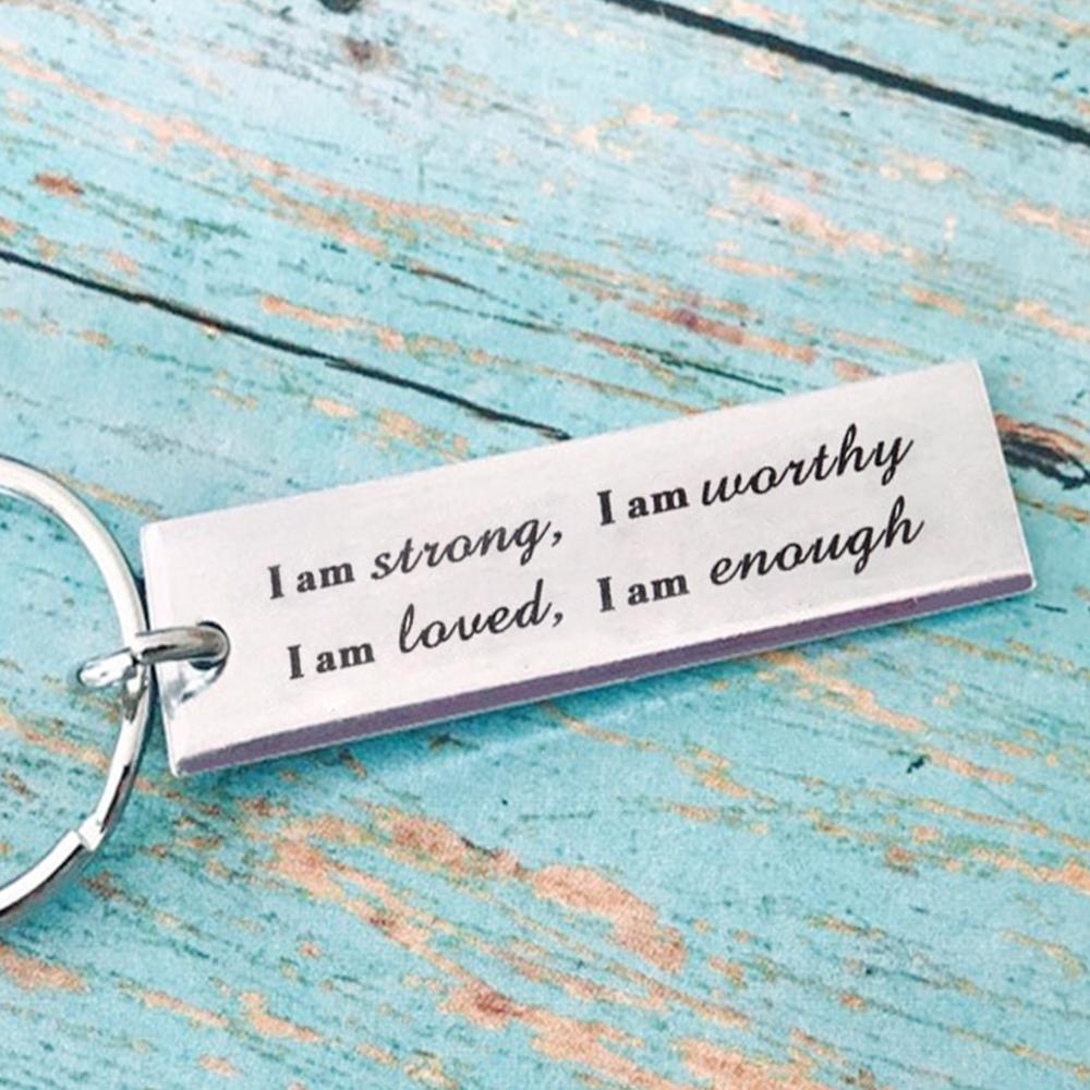 Avtoit | Stainless Steel "I am strong" Keychain