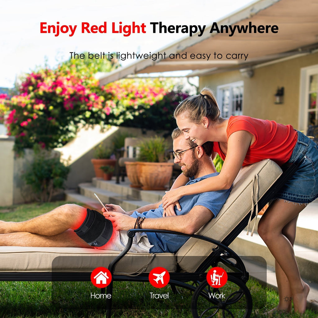 Avtoit | At Home Infrared Red Light Therapy Belt Pad for Pain Relief with 60 LED