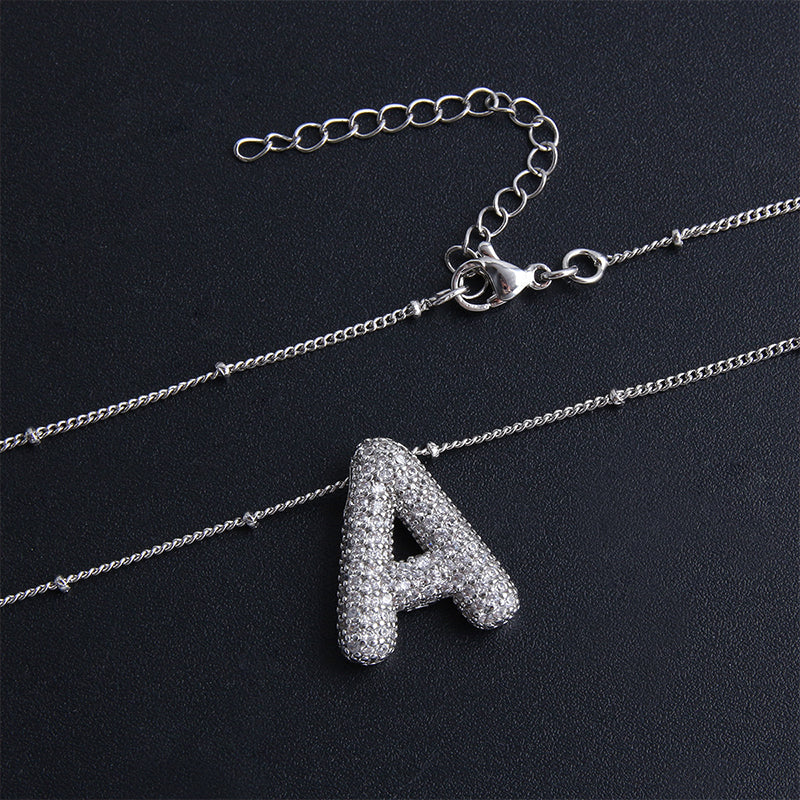 Avtoit | Alphabet-Diamond-Pendant-Necklace